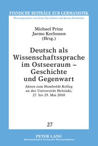 Produktbild: Deutsch als Wissenschaftssprache im Ostseeraum &ndash; Geschichte und Gegenwart