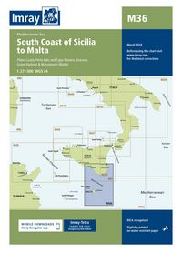 Produktbild: M36 South Coast of Sicilia to Malta, Imray Chart