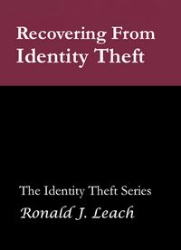 Produktbild: Recovering From Identity Theft
