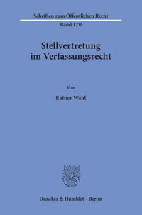 Produktbild: Stellvertretung im Verfassungsrecht.
