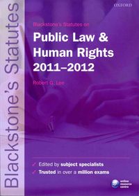 Produktbild: Blackstone's Statutes on Public Law and Human Rights 2011-2012