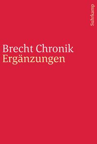 Produktbild: Brecht Chronik 1898&ndash;1956