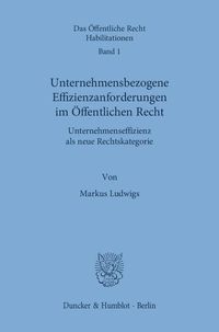Produktbild: Unternehmensbezogene Effizienzanforderungen im &Ouml;ffentlichen Recht.