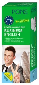 Produktbild: PONS Power-Vokabelbox Business English in 4 Wochen