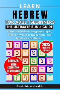 Produktbild: Learn Hebrew for Adult Beginners The Ultimate 5-in-1 Guide