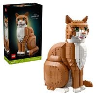 Produktbild: LEGO Ideas 21376 Orangefarbene Katze, Tierfigur Modell f&uuml;r Erwachsene