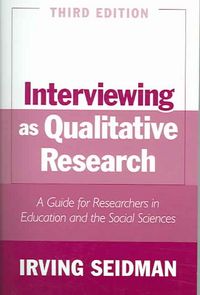 Produktbild: Interviewing as Qualitative Research: A Guide for Researchers in Education and the Social Sciences