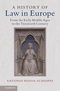 Produktbild: History of Law in Europe