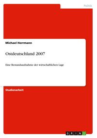 Produktbild: Ostdeutschland 2007