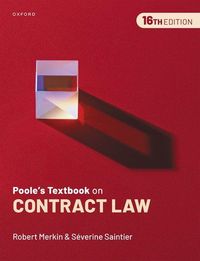 Produktbild: Merkin KC, R: Poole's Textbook on Contract Law