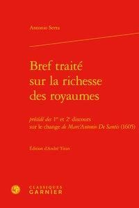 Produktbild: Bref Traite Sur La Richesse des Royaumes; 1er Et 2e Discours Sur Le