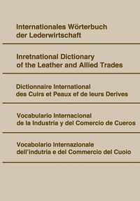 Produktbild: Internationales W&ouml;rterbuch der Lederwirtschaft.