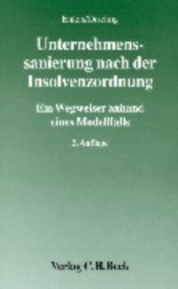 Produktbild: Unternehmenssanierung nach der Insolvenzordnung