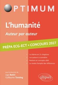 Produktbild: L'humanit&eacute;. Auteur par auteur. Litt&eacute;rature, Philosophie, Culture g&eacute;n&eacute;rale. Pr&eacute;pas ECG-ECT