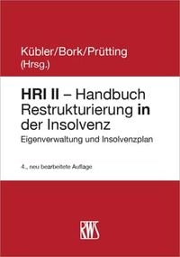 Produktbild: HRI II - Handbuch Restrukturierung in der Insolvenz