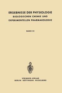 Produktbild: Ergebnisse der Physiologie Biologischen Chemie und Experimentellen Pharmakologie