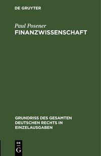 Produktbild: Finanzwissenschaft
