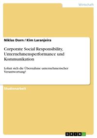 Produktbild: Corporate Social Responsibility, Unternehmensperformance und Kommunikation