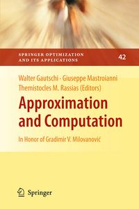Produktbild: Approximation and Computation