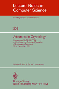 Produktbild: Advances in Cryptology