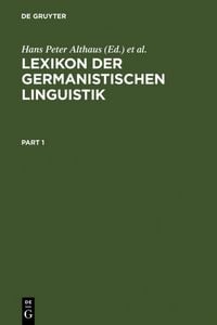 Produktbild: Lexikon der Germanistischen Linguistik