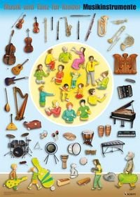 Produktbild: Musik und Tanz f&uuml;r Kinder - Instrumentenposter