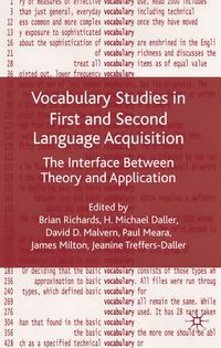 Produktbild: Vocabulary Studies in First and Second Language Acquisition
