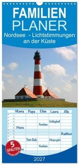 Produktbild: Familienplaner 2027 - Nordsee - Lichtstimmungen an der K&uuml;ste mit 5 Spalten (Wandkalender, 21 x 45 cm) CALVENDO