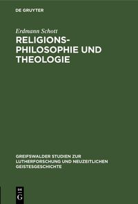 Produktbild: Religionsphilosophie und Theologie