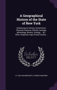 Produktbild: A Geographical History of the State of New York: Embracing its History, Government, Physical Features, Climate, Geology, Mineralogy, Botany, Zoology .