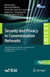 Produktbild: Security and Privacy in Communication Networks