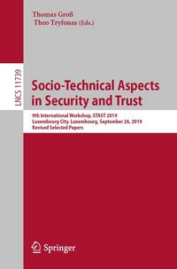 Produktbild: Socio-Technical Aspects in Security and Trust
