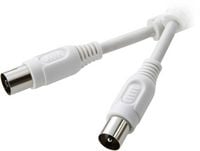 Produktbild: SpeaKa Professional Antennen Anschlusskabel [1x Antennenstecker 75 Ω - 1x Antennenbuchse 75 Ω] 1.50 m 90 dB mit Ferritkern Wei&szlig;