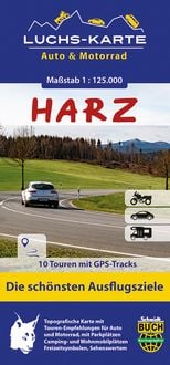 Produktbild: Luchskarte Harz Auto & Motorrad 1 : 125 000