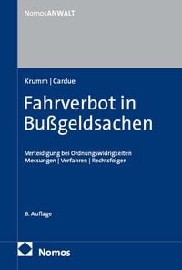 Produktbild: Fahrverbot in Bu&szlig;geldsachen
