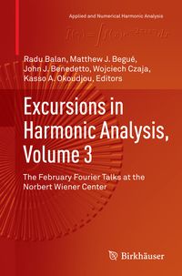 Produktbild: Excursions in Harmonic Analysis, Volume 3