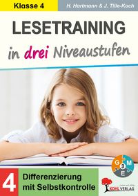 Produktbild: Lesetraining in drei Niveaustufen / Klasse 4