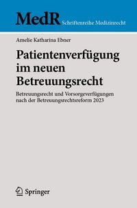 Produktbild: Patientenverf&uuml;gung im neuen Betreuungsrecht