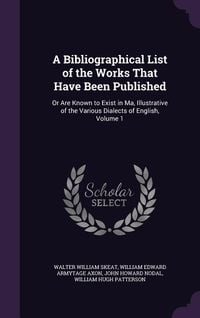 Produktbild: A Bibliographical List of the Works That Have Been Published