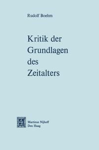 Produktbild: Kritik der Grundlagen des Zeitalters