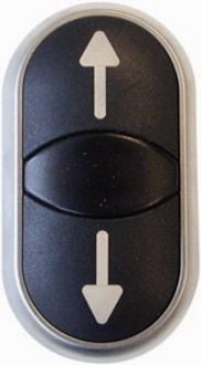 Produktbild: Eaton 216710 M22-DDL-S-X7/X7 Doppeldrucktaster flach, rund 1St.