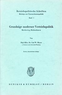 Produktbild: Grundz&uuml;ge moderner Vertriebspolitik.