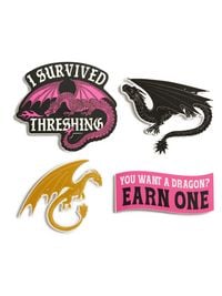 Produktbild Rebecca Yarros's Fourth Wing: I Survived Threshing Stickers - Sticker Set of 4