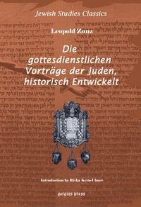 Produktbild: Die gottesdienstlichen Vortrage der Juden, Historisch entwickelt