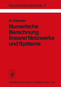 Produktbild: Numerische Berechnung linearer Netzwerke und Systeme