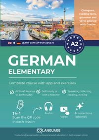 Produktbild: Learn German A2 elementary: complete course with app and exercises