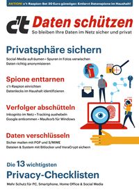Produktbild: C't Daten sch&uuml;tzen - So bleiben Ihre Daten im Netz sicher und privat