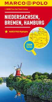 Bild vom Artikel MARCO POLO Regionalkarte Deutschland 03 Niedersachsen, Bremen, Hamburg 1:200.000 vom Autor Mairdumont GmbH & Co. Kg