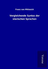 Produktbild: Vergleichende Syntax der slavischen Sprachen