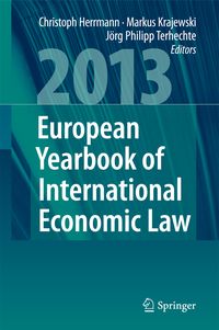 Produktbild: European Yearbook of International Economic Law 2013